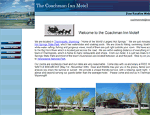 Tablet Screenshot of coachmanmotel.com